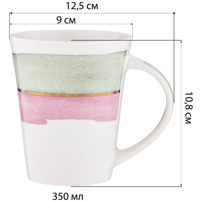 Кружка lefard "акварель" 350 мл Lefard (260-763) Кружка lefard "акварель" 350 мл Lefard (260-763)