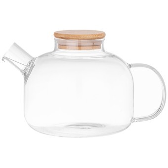 Чайник заварочный 1300 мл. с бамбуковой крышкой Agness (887-252)