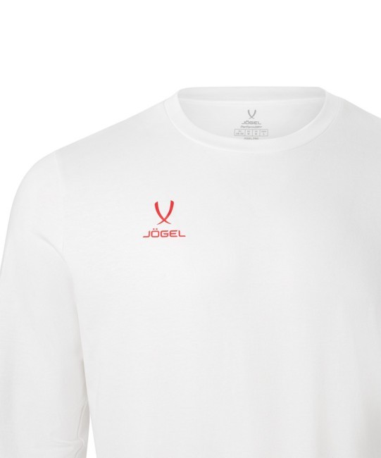 Футболка баскетбольная с длинным рукавом JÖGEL DIVISION PerFormDRY Pre-Match Longsleeve Jersey, белый (2119011)