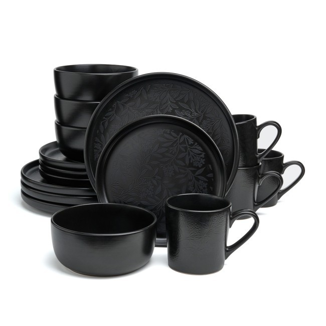 Набор посуды обеденный bronco "choice black" на 4 пер. 16 пр. Bronco (191-364) Набор посуды обеденный bronco "choice black" на 4 пер. 16 пр. Bronco (191-364)