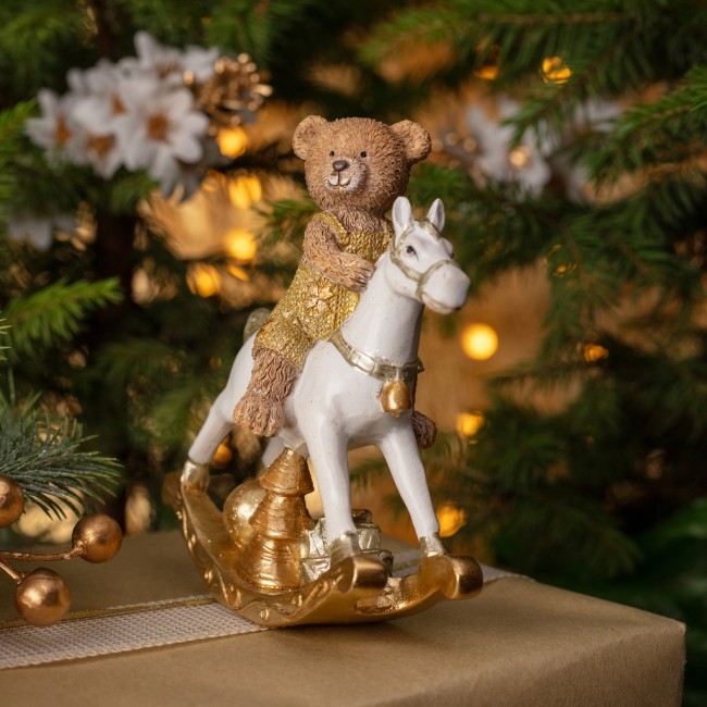 Статуэтка "мишка на коне-качалке" 13х6х15 см Lefard (162-1304) Статуэтка "мишка на коне-качалке" 13х6х15 см Lefard (162-1304)