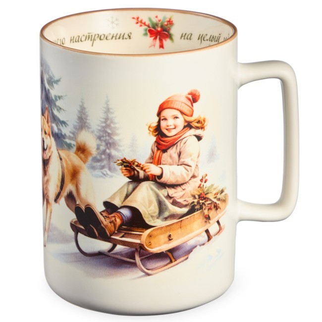 Кружка lefard "хорошего настроения на целый год" 400мл Lefard (260-1069)