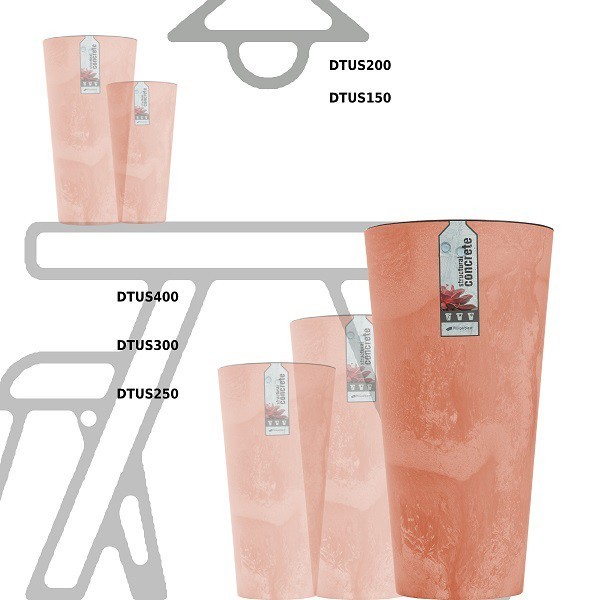 Кашпо для цветов Tubus Slim Beton Effect DTUS400E-R624 (35/64 л) 2 предмета (84393) Кашпо для цветов Tubus Slim Beton Effect DTUS400E-R624 (35/64 л) 2 предмета (84393)