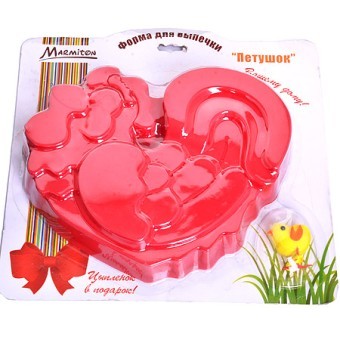 Форма для выпечки силикон"Петушок" (х200) " (16147) Форма для выпечки силикон"Петушок" (х200) " (16147)