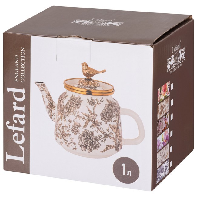 Чайник эмалированный lefard 1,0л подходит для индукцион.плит Lefard (950-721) Чайник эмалированный lefard 1,0л подходит для индукцион.плит Lefard (950-721)