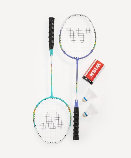 Набор для бадминтона WISH Firestar 780, 2 ракетки, 2 волана, голубой/фиолетовый (1585200) Набор для бадминтона WISH Firestar 780, 2 ракетки, 2 волана, голубой/фиолетовый (1585200)