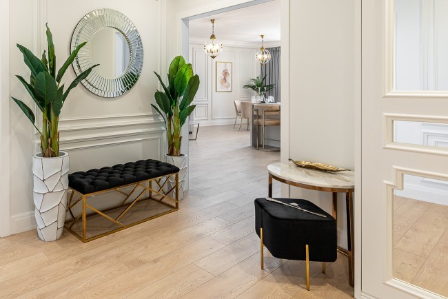 Банкетка велюр черный/золото 110*42*46см (TT-00007813)