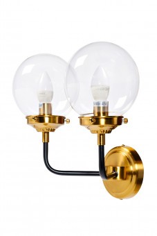 Бра Simple M латунь, стекло прозр. 32*23*h32 см (TT-00007573)