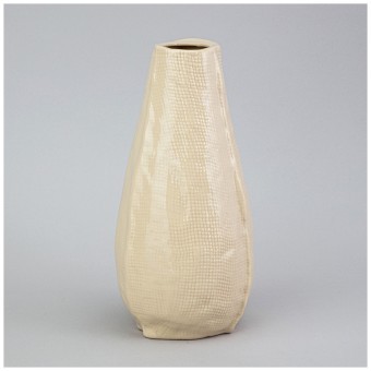 Ваза 13*13*25см цвет: бежевый Lefard (374-139)