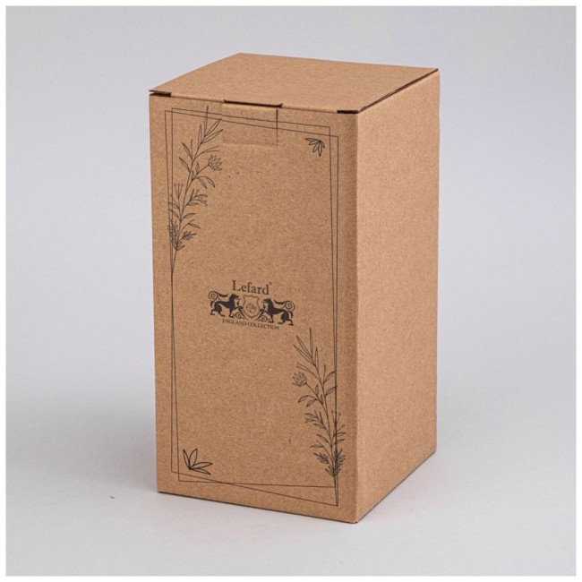 Ваза 13*13*25см цвет: бежевый Lefard (374-139)