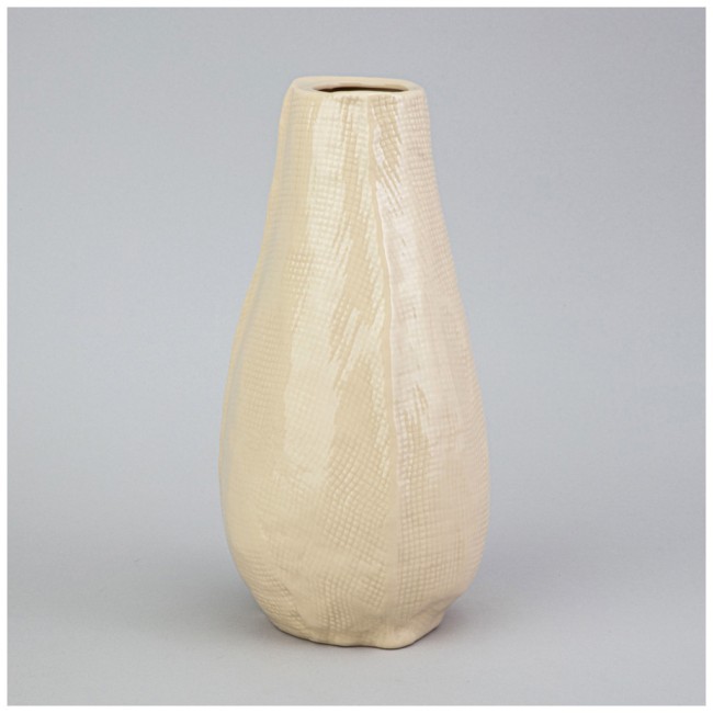 Ваза 13*13*25см цвет: бежевый Lefard (374-139)