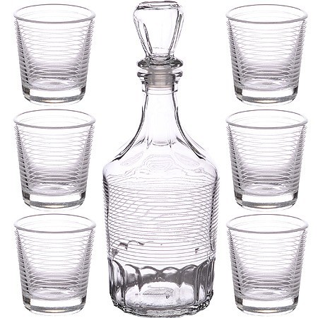 Набор д/вина 7пр. "Спираль" графин+6 стаканов " (1230-Г) Набор д/вина 7пр. "Спираль" графин+6 стаканов " (1230-Г)