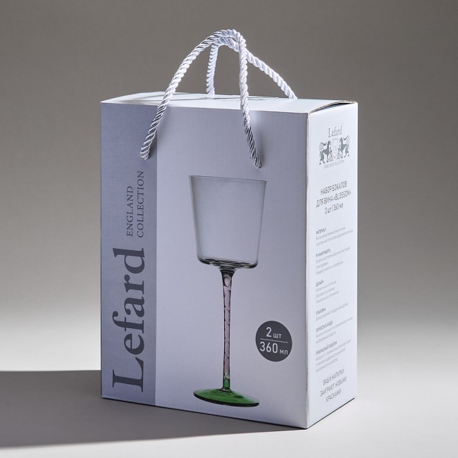 Набор бокалов для вина из 2-х штук "blossom" 360 мл Lefard (887-434)