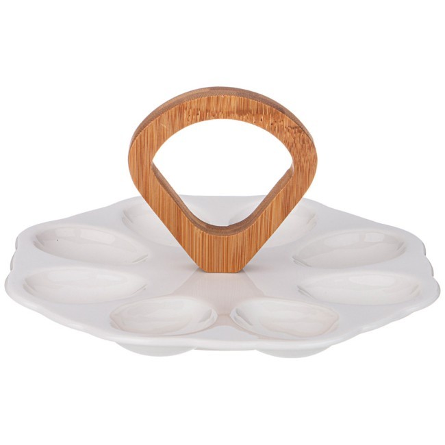 Блюдо для 8 яиц lefard "native" с дер. ручкой 21*2 cm Lefard (474-202)