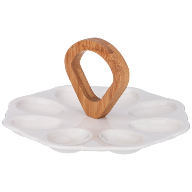 Блюдо для 8 яиц lefard "native" с дер. ручкой 21*2 cm Lefard (474-202)