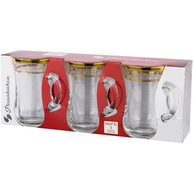 Набор кружек из 3 шт. 175 мл Turkiye Sise (484-648)