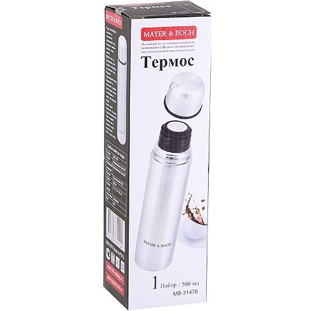 Термос 0,5л нерж/сталь Mayer&Boch (31478) Термос 0,5л нерж/сталь Mayer&Boch (31478)