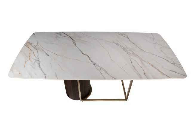 Стол обеденный иск.камень белый 180*90*75см (TT-00012253)