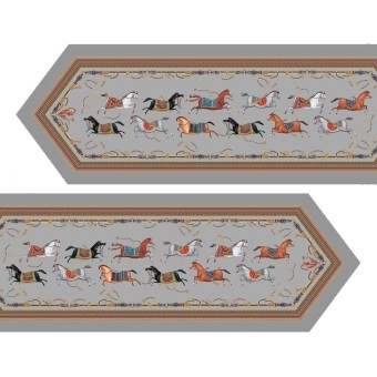 Дорожка "passage" 45х145см, 100% хлопок,твил c пропиткой, серый Lefard (850-761-3)