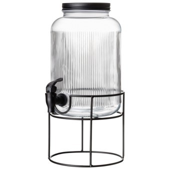 Диспенсер для напитков lines 3,9 л на металлической подставке Lefard (172-191)