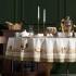 Скатерть круглая "золотая курочка" 185см, 100% хлопок, твил с пропиткой Lefard (850-767-28)