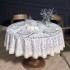 Скатерть круглая "душа прованса" 190см ,белый, 100% хлопок, твил, с пропиткой Lefard (850-735-25)