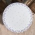 Скатерть круглая "душа прованса" 190см ,белый, 100% хлопок, твил, с пропиткой Lefard (850-735-25)