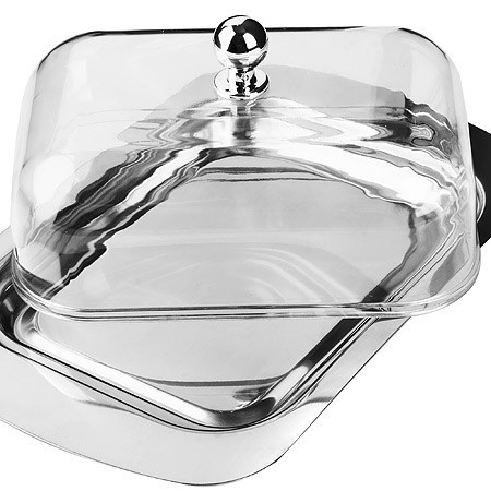 Масленка 2 пр нерж/ст пластик Mayer&Boch (х24). (40498)