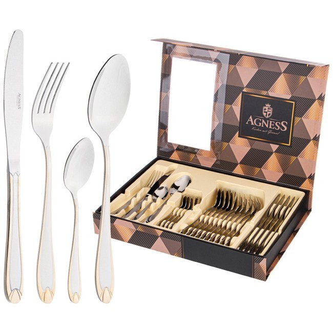 Набор столовых приборов agness на 6 персон 24 пр. Agness (942-047)