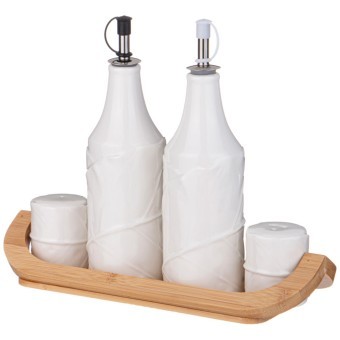 Набор для специй lefard "native" 4 пр. на дер. подставке 27,4*10,8*4,6 см Lefard (474-204)