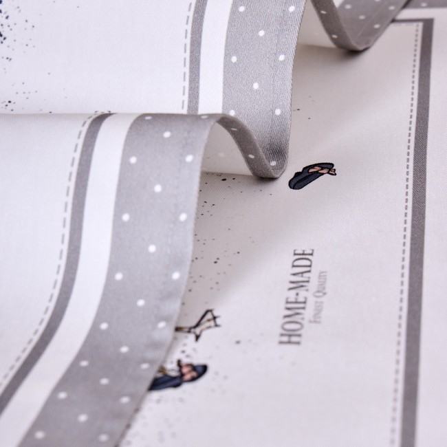 Набор полотенец из 2х шт "family farm",40х60см, 100% хлопок, серый Lefard (850-750-61)