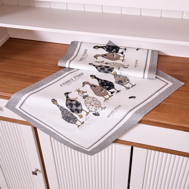 Набор полотенец из 2х шт "family farm",40х60см, 100% хлопок, серый Lefard (850-750-61)