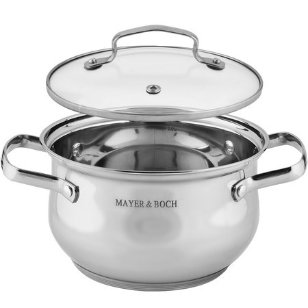 Кастрюля 2,8л нерж/ст с крышкой (9-40456-2,8) Кастрюля 2,8л нерж/ст с крышкой (9-40456-2,8)