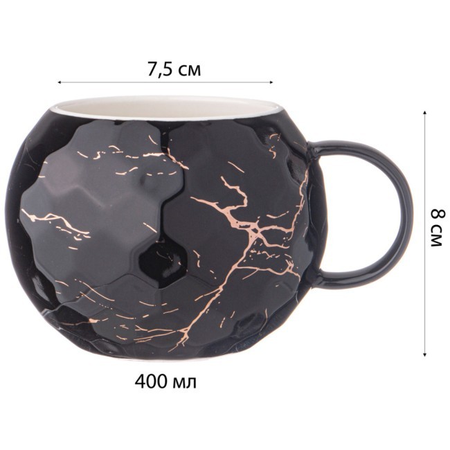 Кружка lefard breaktime 400мл, черная Lefard (90-1086)