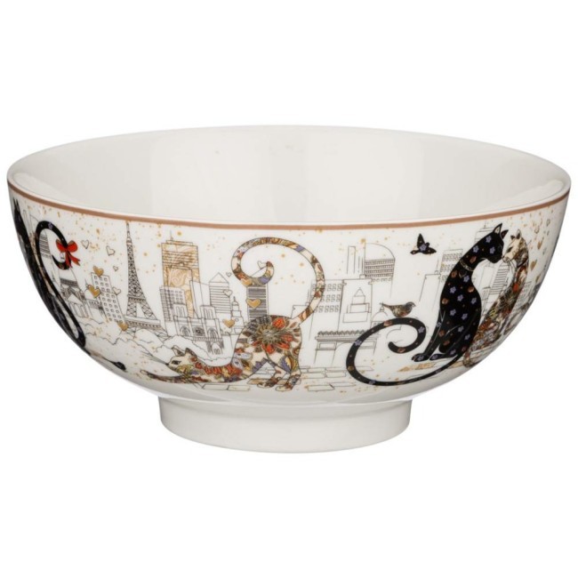 Салатник - тарелка суповая lefard "парижские коты" 15*7 см 650 мл Lefard (104-832)