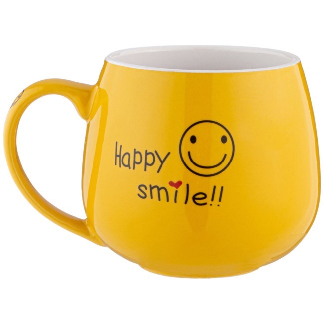 Кружка коллекция "веселый смайлик" 300 мл 9*8,2 см Lefard (155-147)