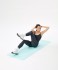 Коврик для йоги и фитнеса Starfit FM-201, TPE, 183x61x0,6 см, мятный/серый (2105119)