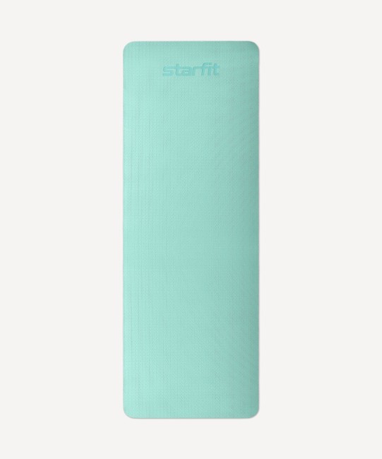 Коврик для йоги и фитнеса STARFIT FM-201, TPE, 183x61x0,6 см, мятный/серый (2105119)