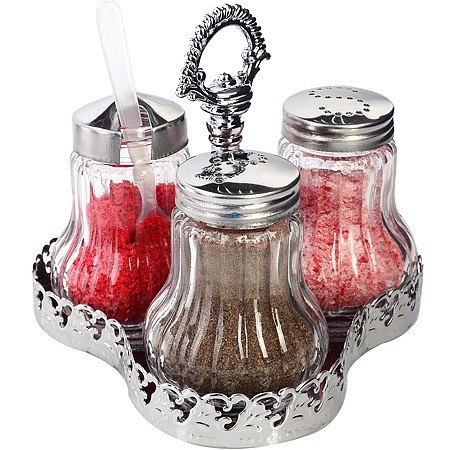 Набор для специй на подставке 5 пр стекло/нерж Mayer&Boch (40481) Набор для специй на подставке 5 пр стекло/нерж Mayer&Boch (40481)