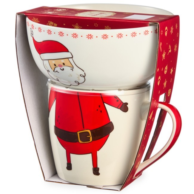 Набор посуды lefard "дед мороз" 2 пр. (кружка 360мл, салатник 500мл) Lefard (260-1065) Набор посуды lefard "дед мороз" 2 пр. (кружка 360мл, салатник 500мл) Lefard (260-1065)