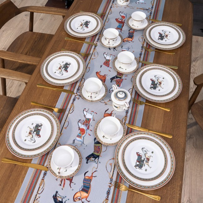 Дорожка "passage" 45х300см, 100% хлопок, серый ,твил c пропиткой Lefard (850-761-32)