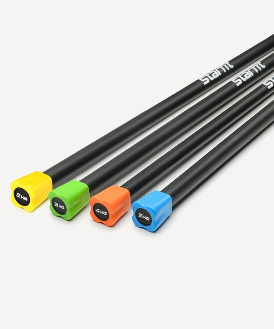 Бодибар STARFIT BB-301, 3 кг, неопреновый, черный/зеленый (1484615)