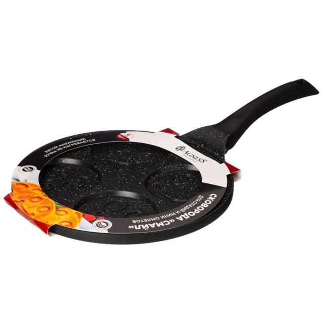 Сковорода agness "смайл" с антипригар.покрытием диаметр=26.5 см Agness (932-015) Сковорода agness "смайл" с антипригар.покрытием диаметр=26.5 см Agness (932-015)