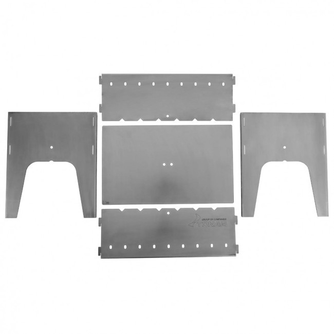 Мангал разборный Тонар в чехле, сталь 1,5 мм + 6 шампуров (77221) Мангал разборный Тонар в чехле, сталь 1,5 мм + 6 шампуров (77221)