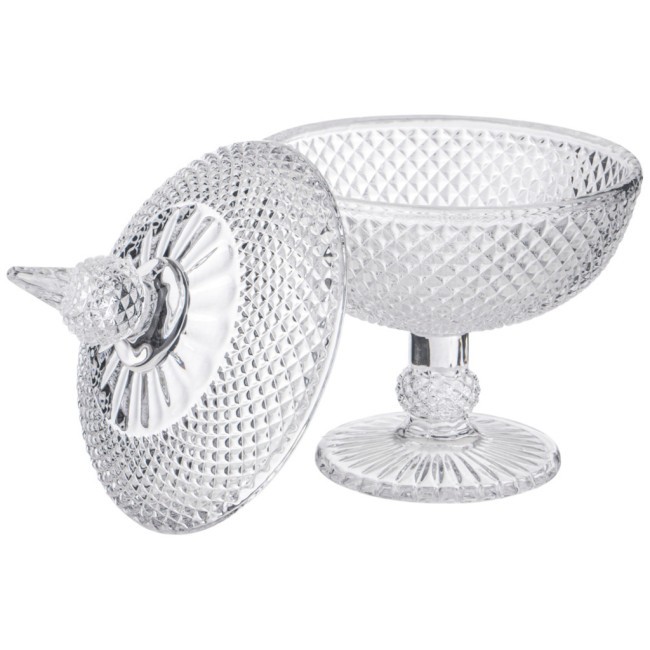 Емкость для хранения на ножке "diamant" 15,7*15,7*23см Lefard (355-318)