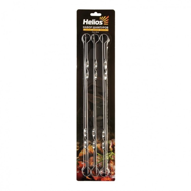 Набор плоских шампуров Helios Лайт 45 см 6 шт HS-NH UI450C-6 (75125)