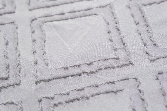 Покрывало Квадро серое 240*260 (TT-00013976)