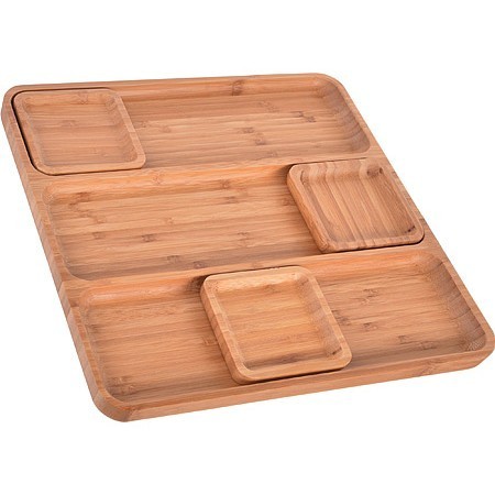 Набор 4пр (поднос + 3 подставки) из бамбука 32х32х2см Mayer&Boch (28319) Набор 4пр (поднос + 3 подставки) из бамбука 32х32х2см Mayer&Boch (28319)