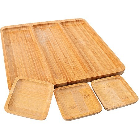 Набор 4пр (поднос + 3 подставки) из бамбука 32х32х2см Mayer&Boch (28319) Набор 4пр (поднос + 3 подставки) из бамбука 32х32х2см Mayer&Boch (28319)