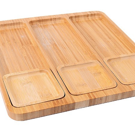 Набор 4пр (поднос + 3 подставки) из бамбука 32х32х2см Mayer&Boch (28319) Набор 4пр (поднос + 3 подставки) из бамбука 32х32х2см Mayer&Boch (28319)